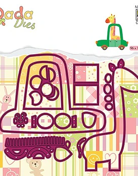 DADA Giraffe in a car