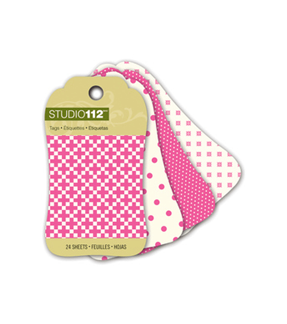 Studio 112 Pink Mini Tag Pad
