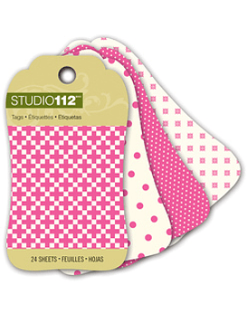 Studio 112 Pink Mini Tag Pad