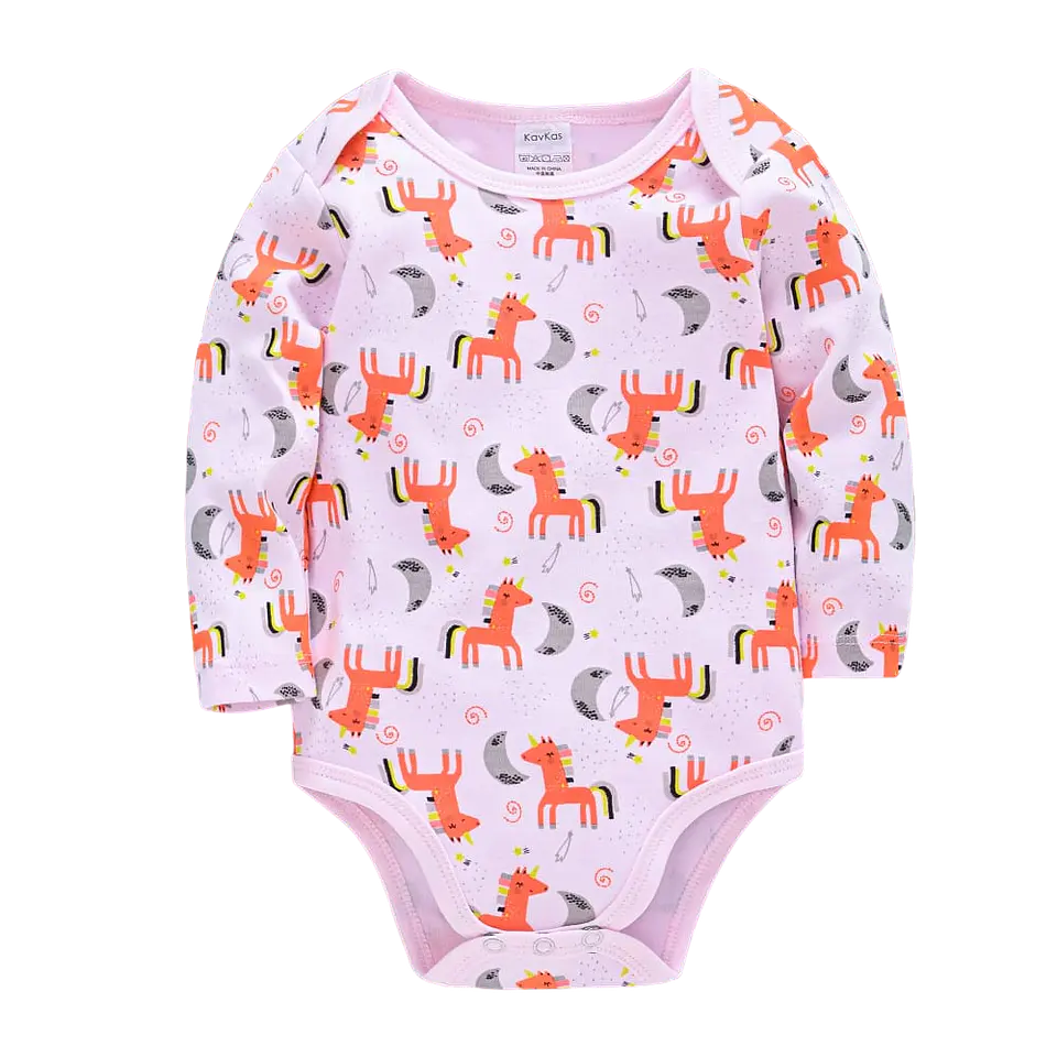 Bodys Manga Larga para bebé Niño 100% algodón  4