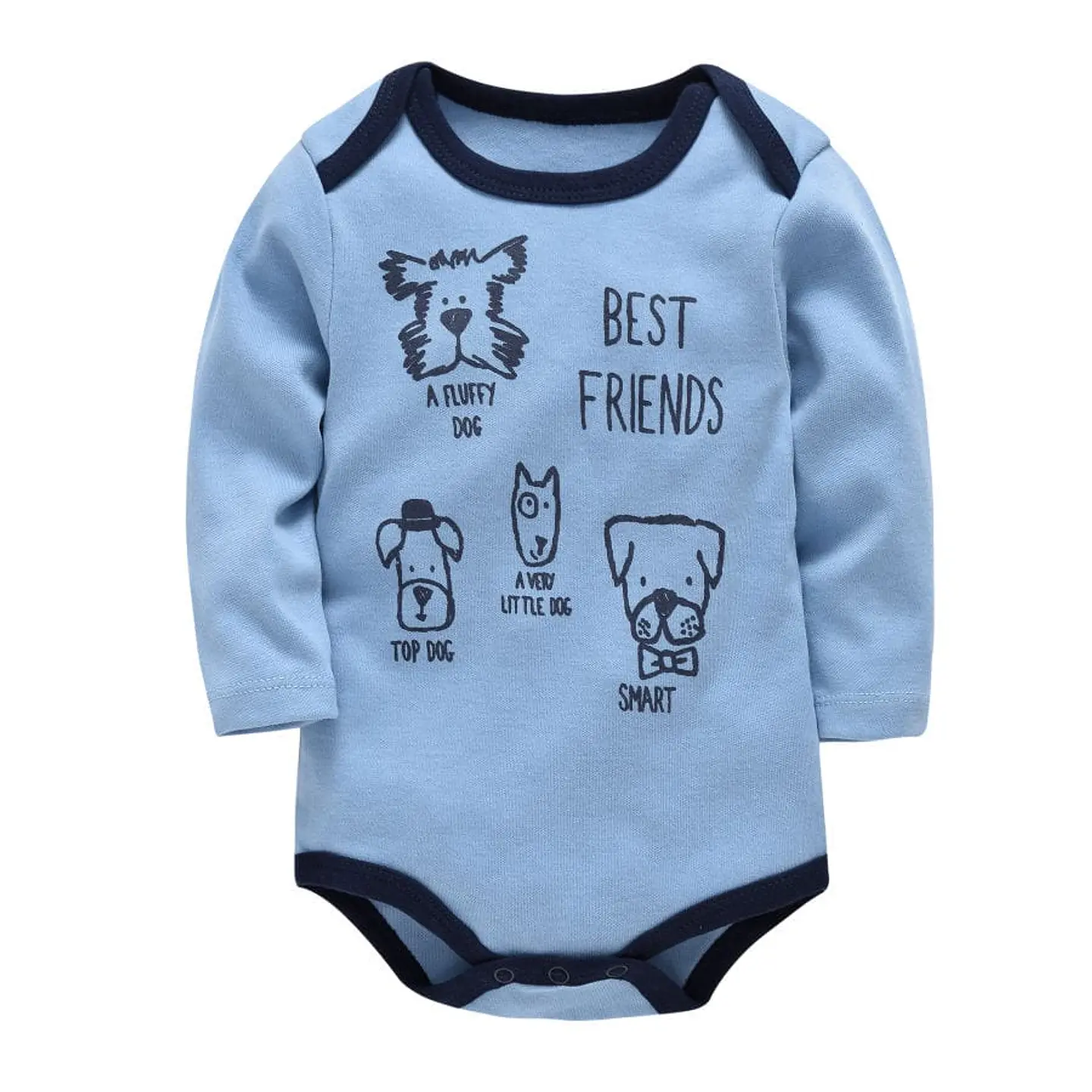 Bodys Manga Larga Niño 0/3 a 18/24 meses 100% algodón 2