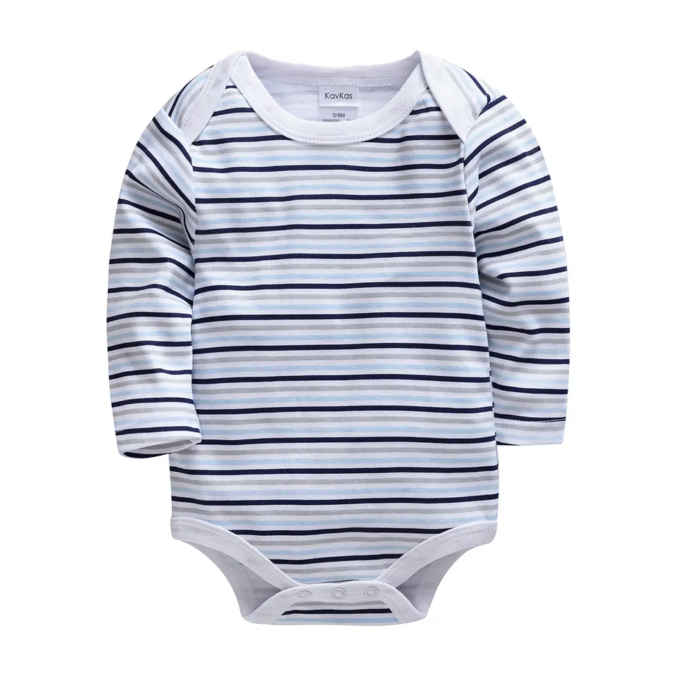 Bodys Manga Larga Niño 0/3 a 18/24 meses 100% algodón 7