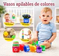 Vasos apilables de colores  - Miniatura 1