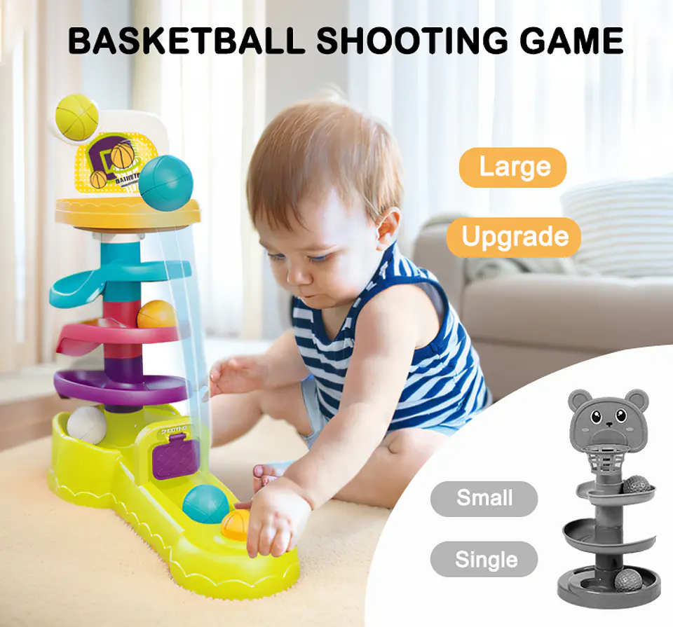 Juego de tiros de baloncesto para bebés. 2