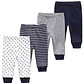 Set 4 Pantalones sin pie 100% algodón  - Miniatura 4