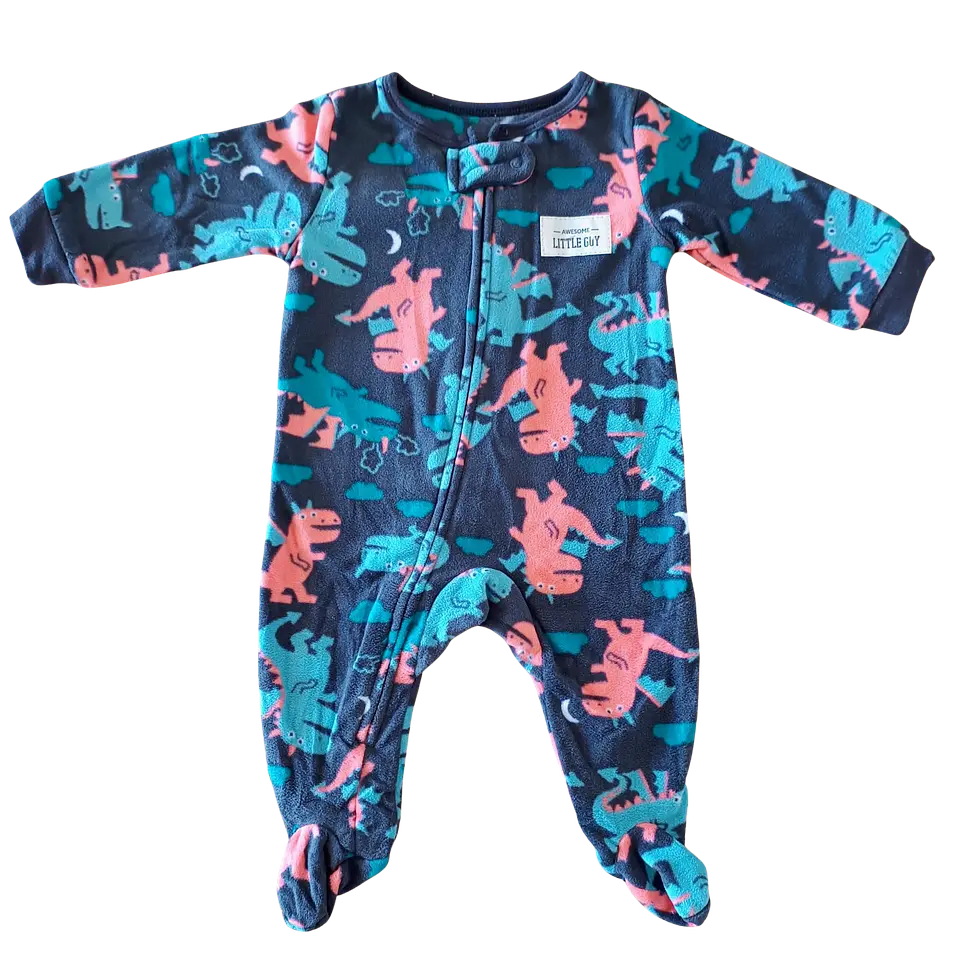 Pijama de Polar Con Pie  6