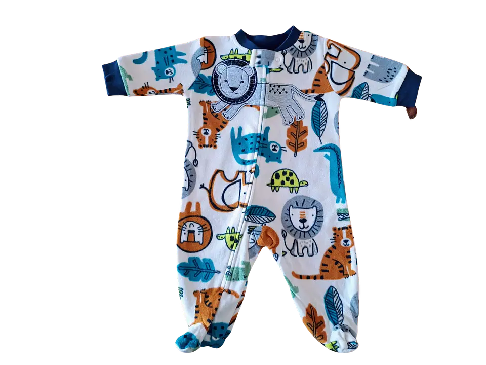 Pijama de Polar Con Pie  7