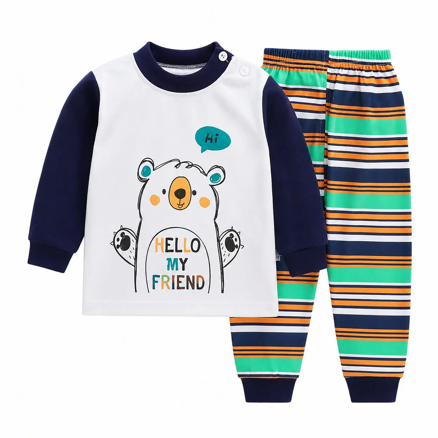 Pijamas 2 piezas 100% algodón  9