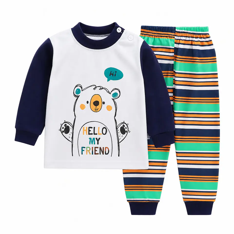 Pijamas 2 piezas 100% algodón  9