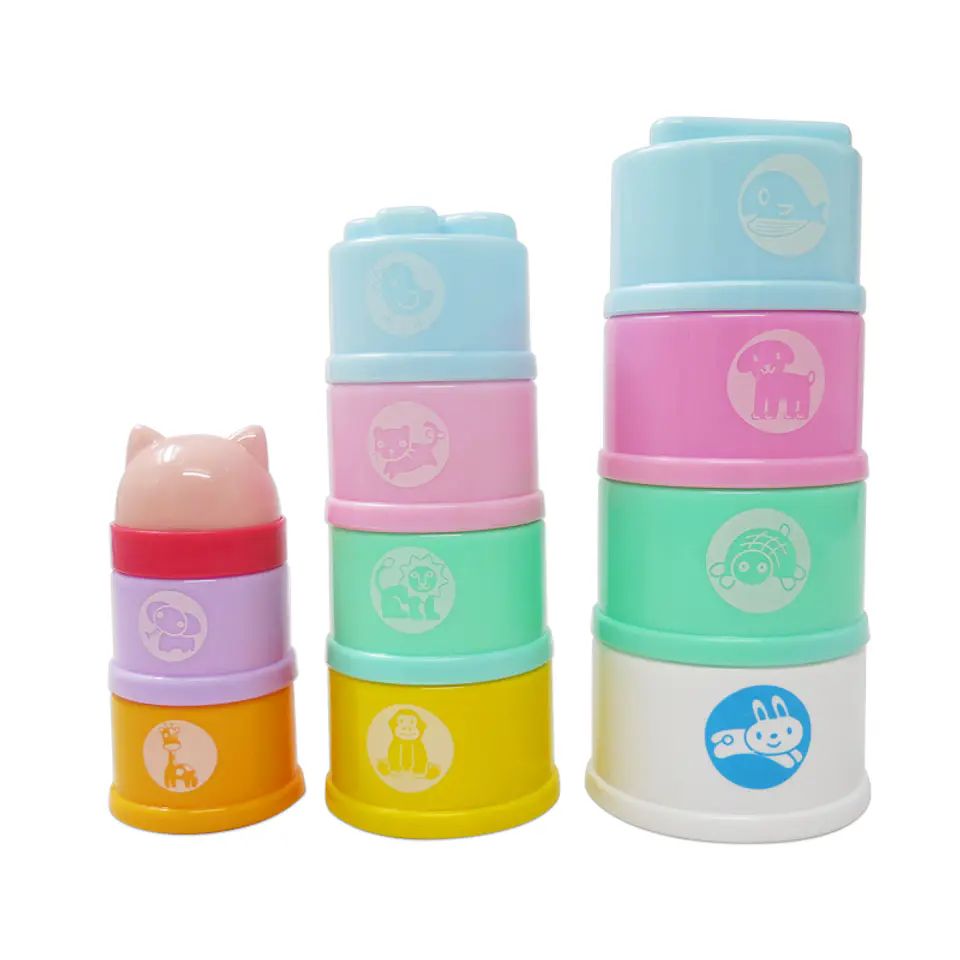 Vasos apilables de colores  2
