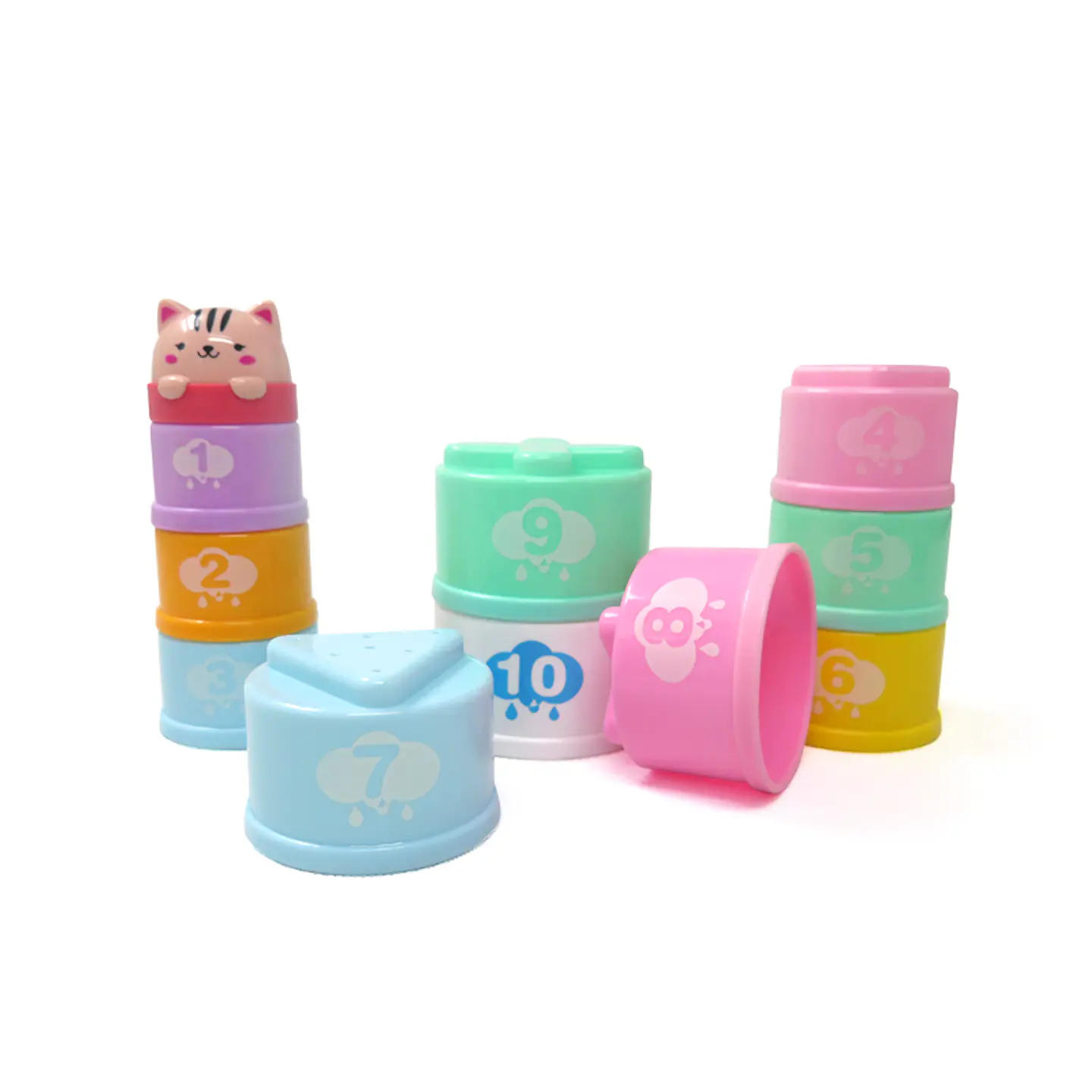 Vasos apilables de colores  3