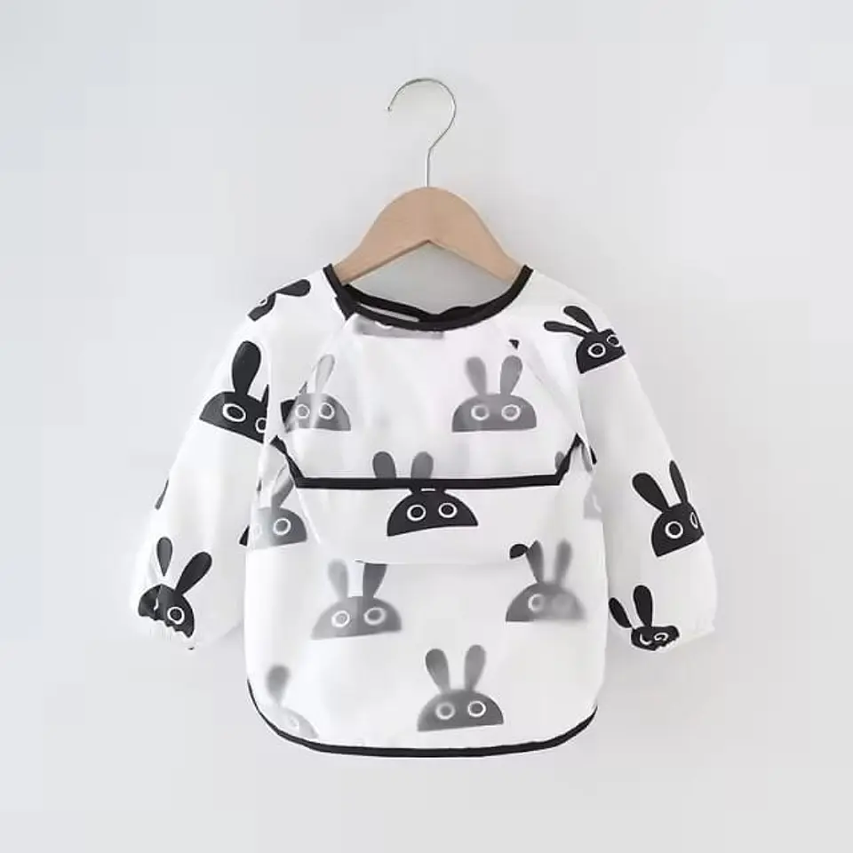 Babero impermeable con Manga para Bebé 5