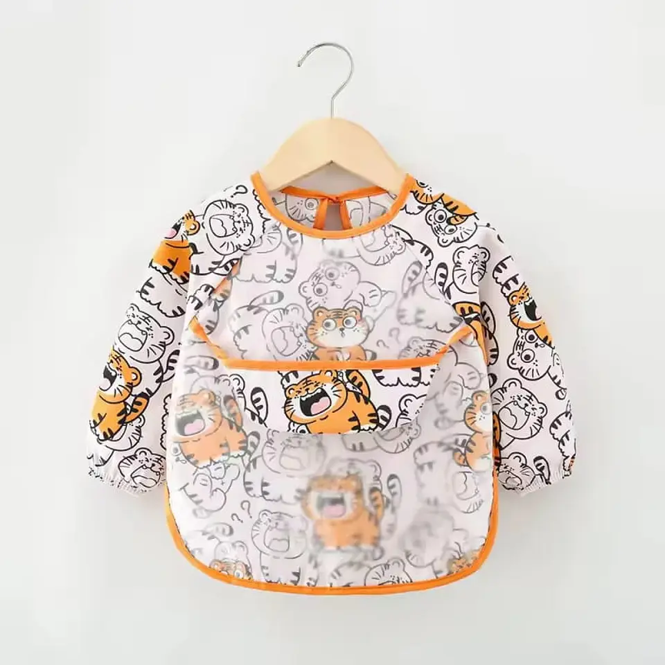 Babero impermeable con Manga para Bebé 10