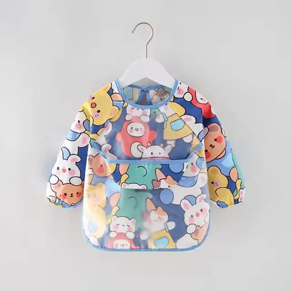 Babero impermeable con Manga para Bebé 4
