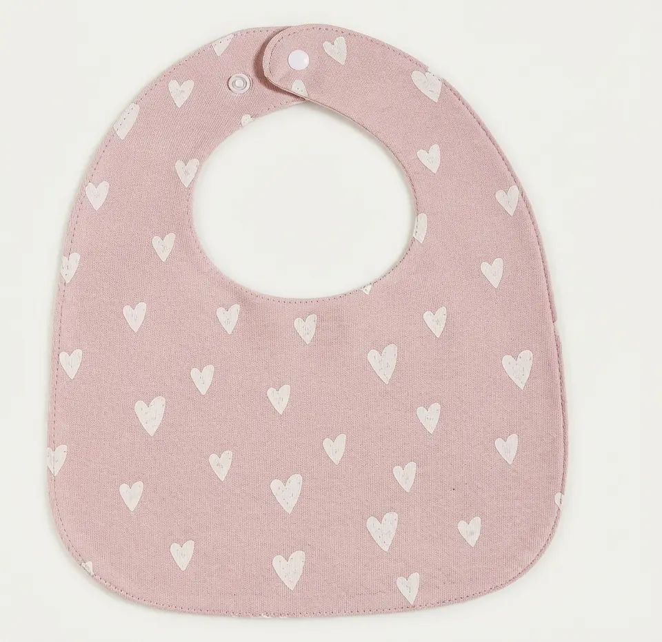 Babero de Algodón 100% para Bebé con Broche Ajustable 9