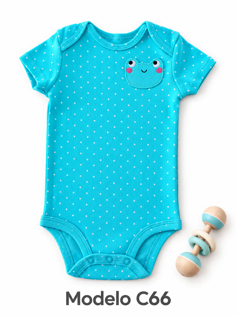 Body manga corta para niña 100% algodón 22