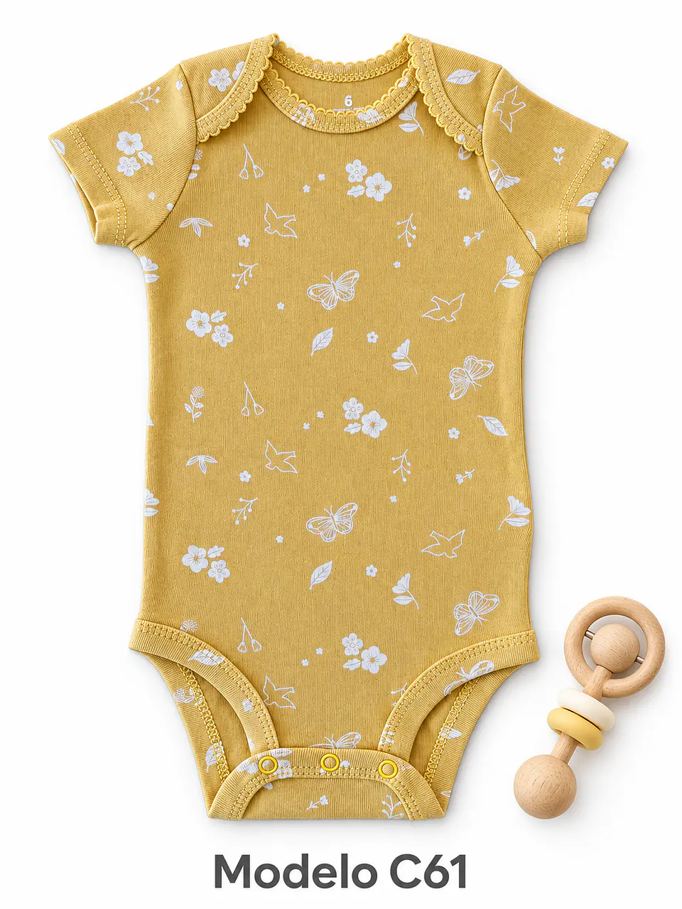 Body manga corta para niña 100% algodón 17