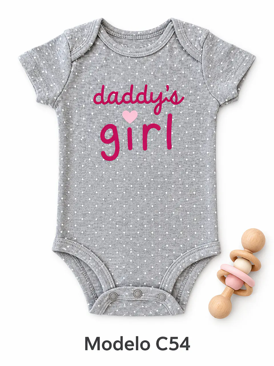 Body manga corta para niña 100% algodón 10