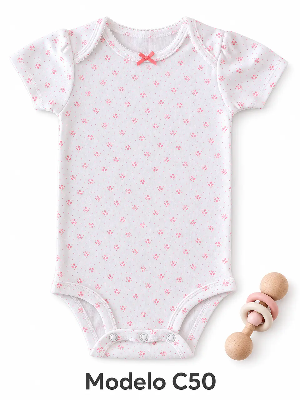 Body manga corta para niña 100% algodón 6