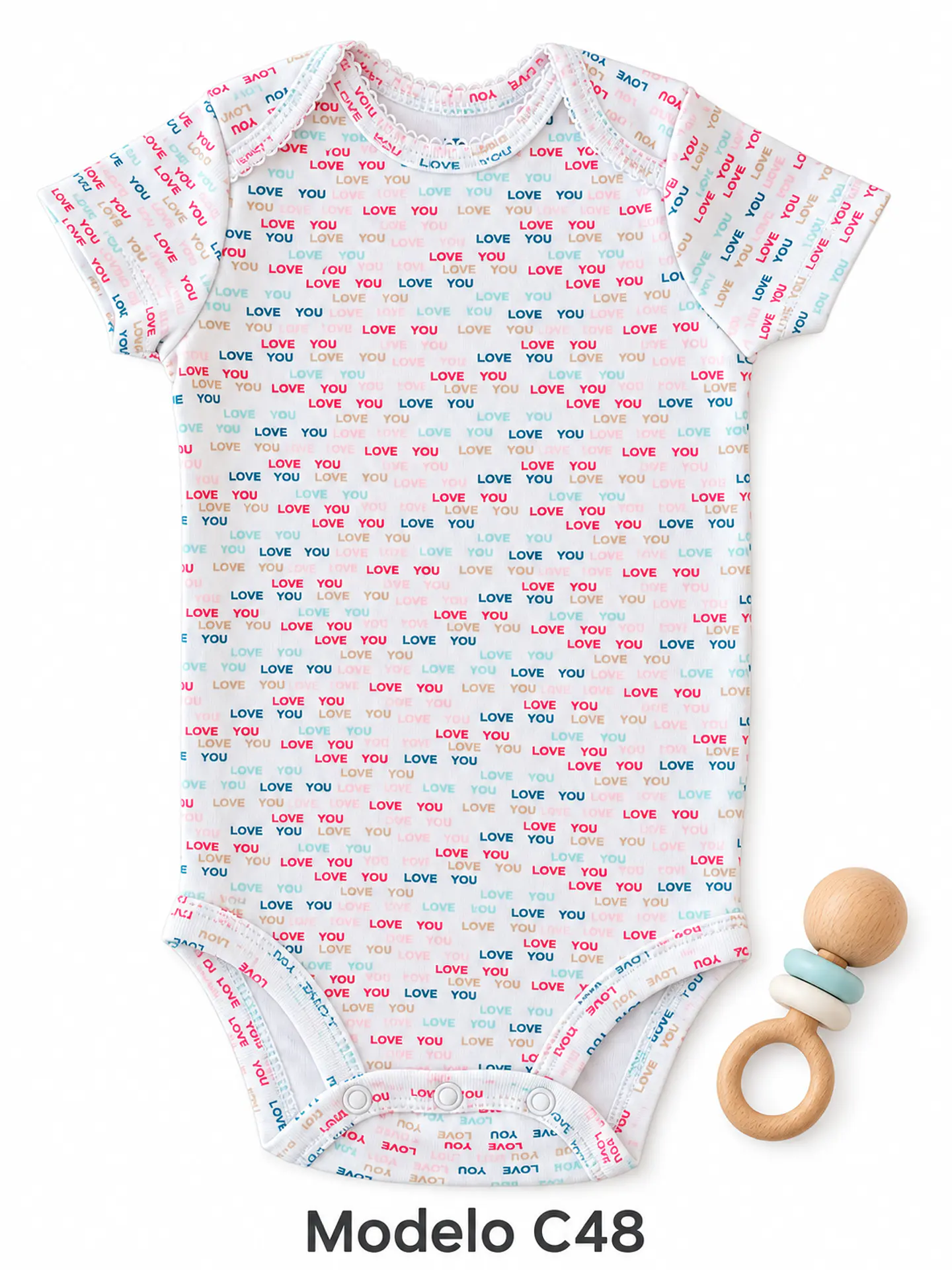 Body manga corta para niña 100% algodón 4