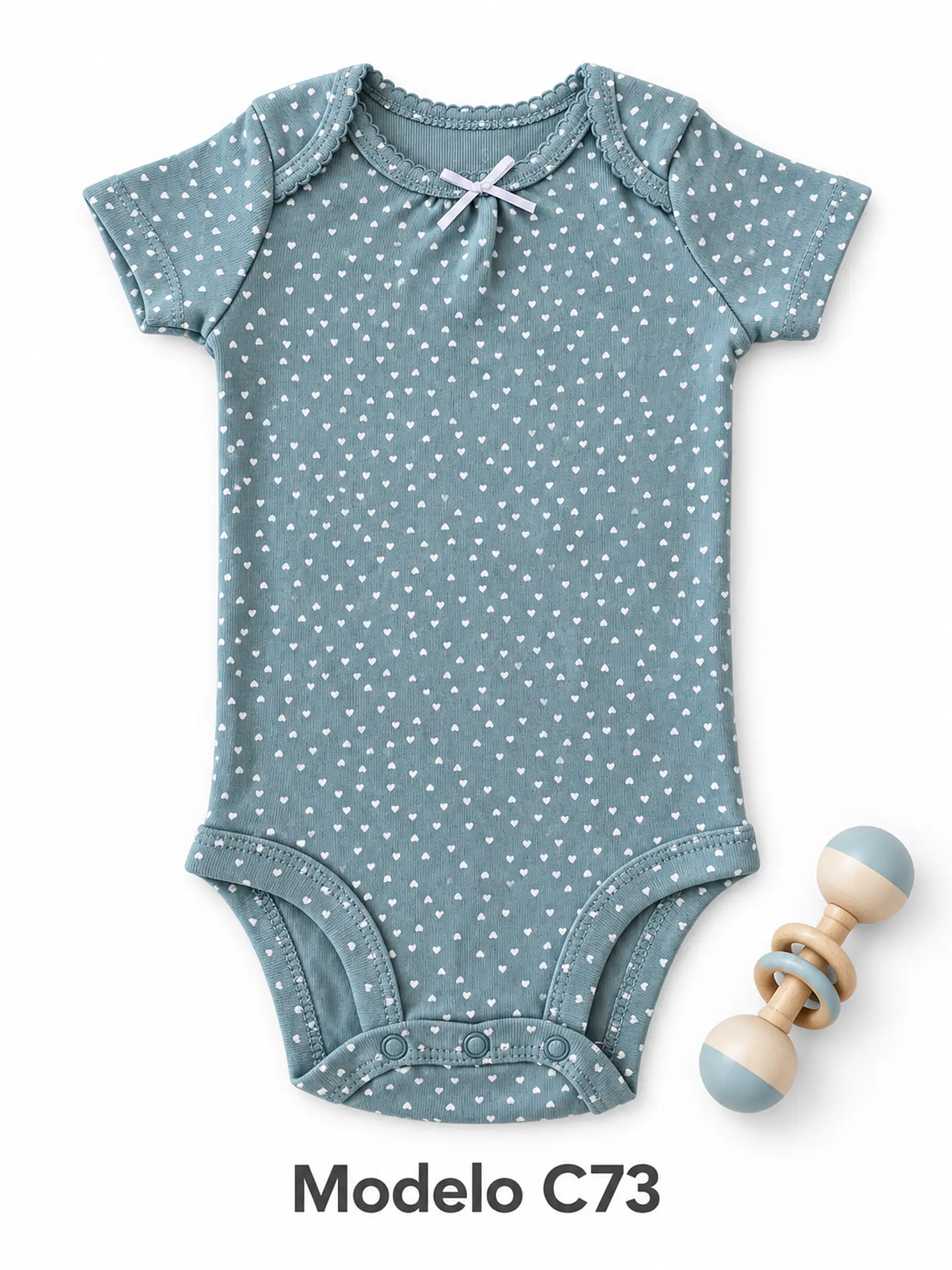 Body manga corta para niña 100% algodón 29