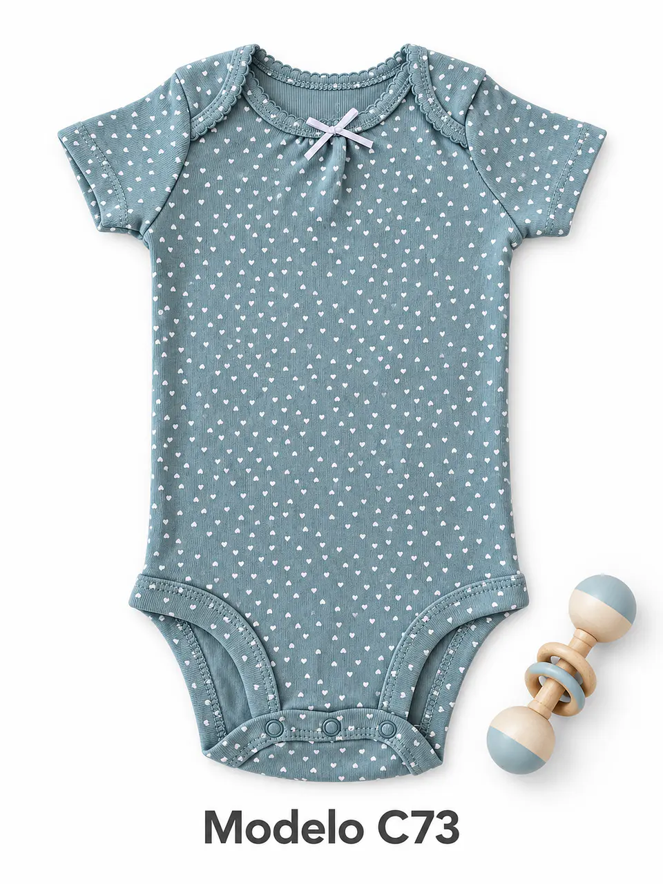 Body manga corta para niña 100% algodón 29