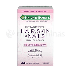 Hair Skin & Nails Natures Bounty argan Oil 