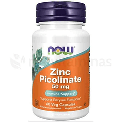 Zinc Picolinate 50 mg Now Foods 120 Capsulas