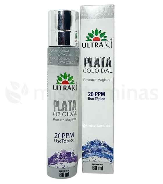 Plata Coloidal Spray 20 ppm Ultraki