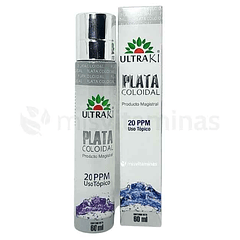 Plata Coloidal Spray 20 PPM Ultraki 60 ml