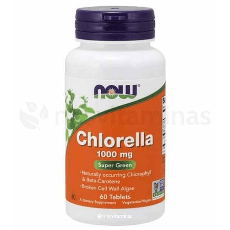 Chlorella 1000 mg Now  60 Tabletas