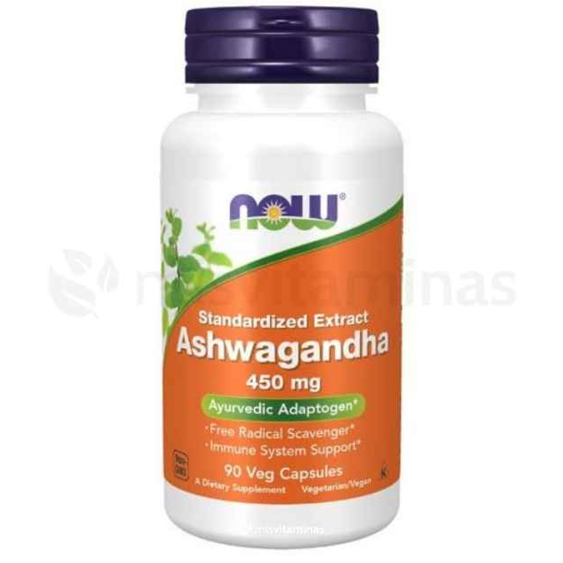 Ashwagandha 450 mg Now 90 Capsulas