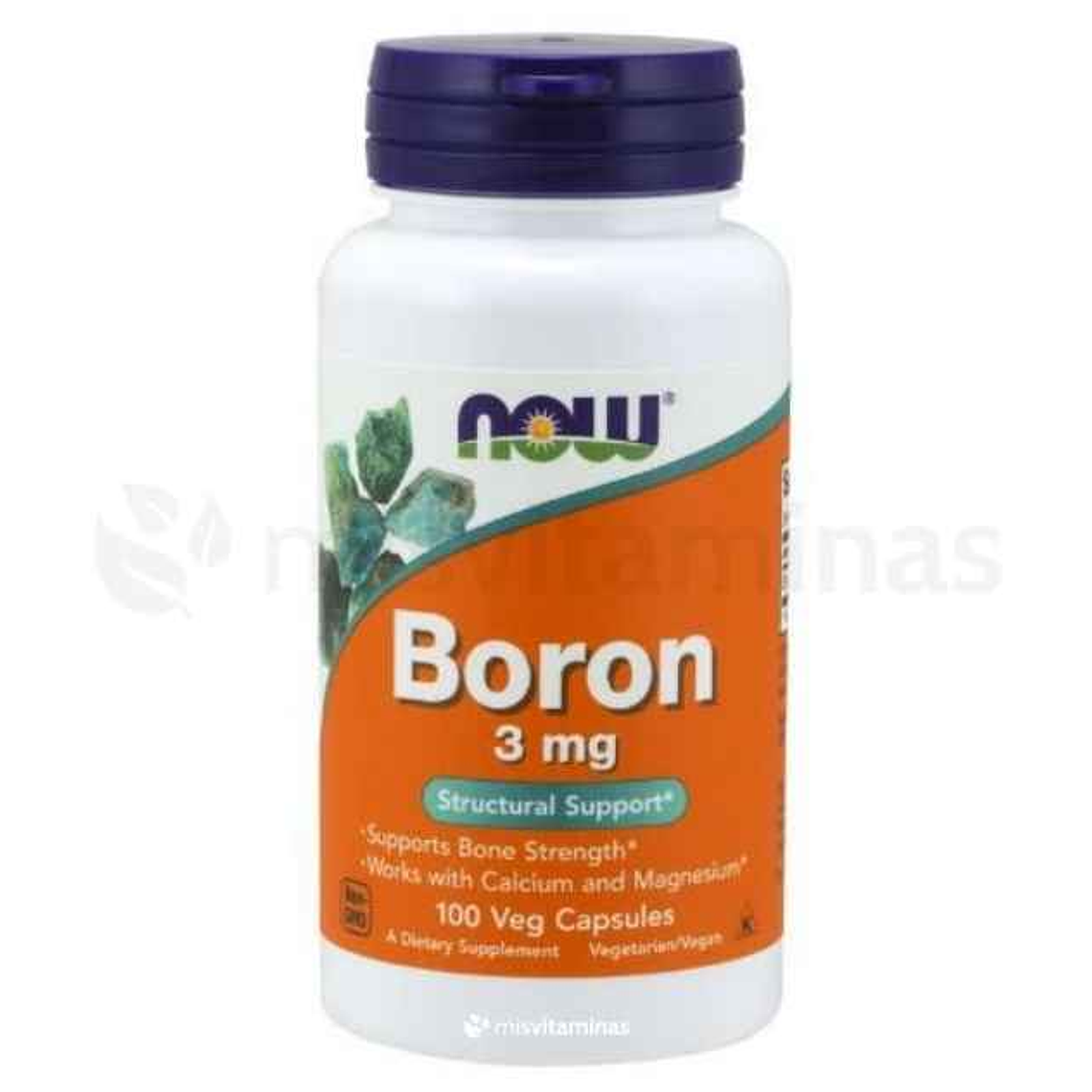 Boron 3 mg Now Foods 100 Capsulas 1