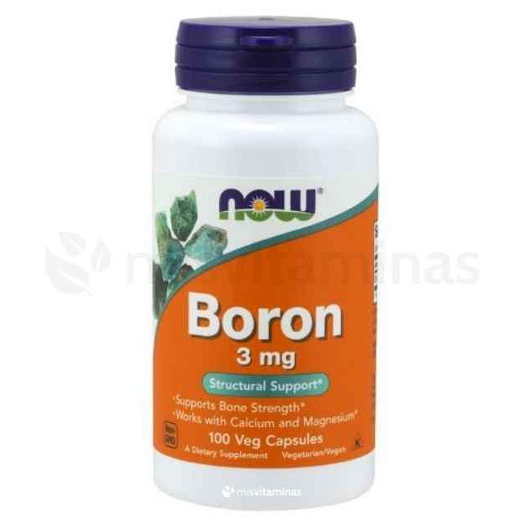 Boron 3 mg Now Foods 100 Capsulas 1