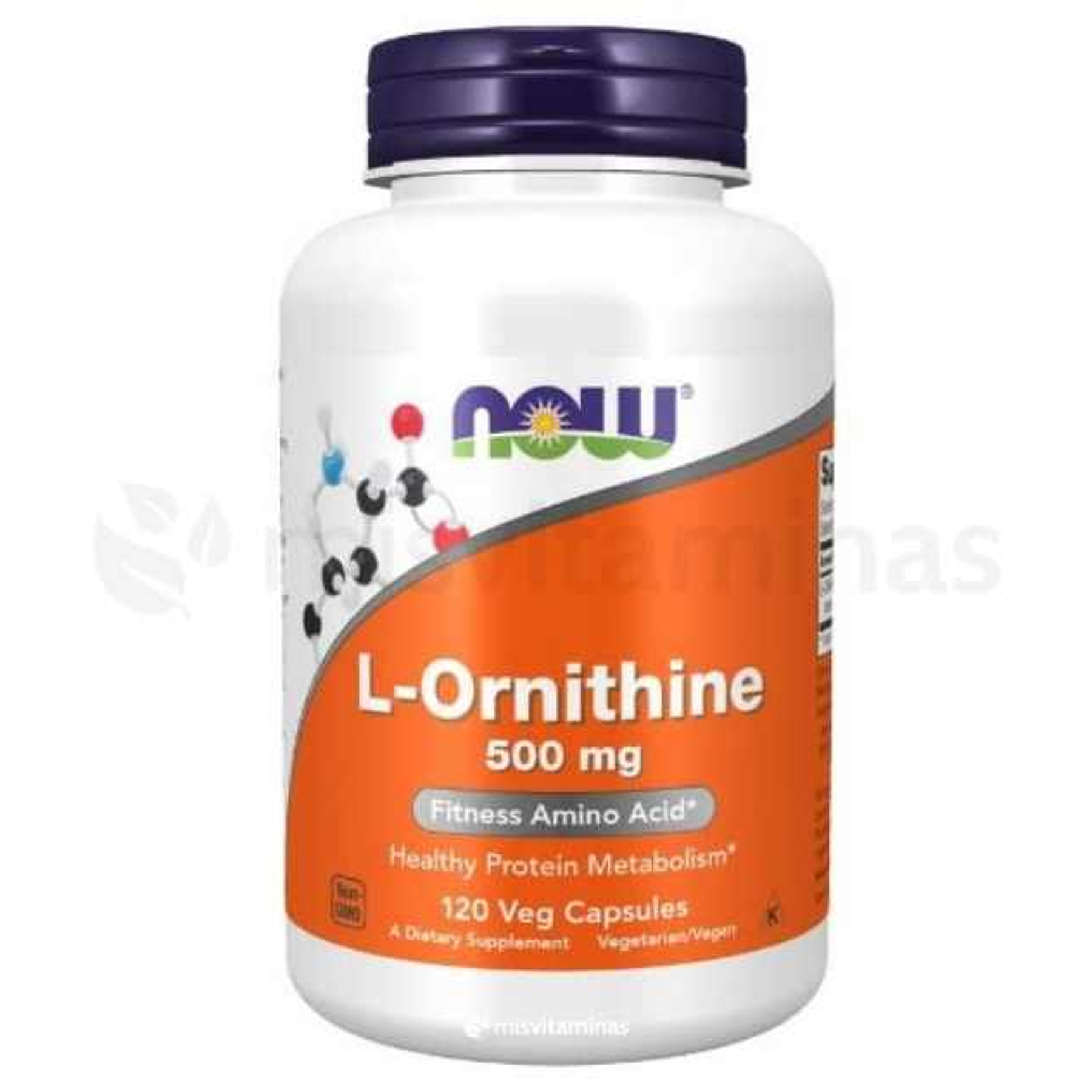 L-Ornithine 500 mg Now Foods  120 Capsulas