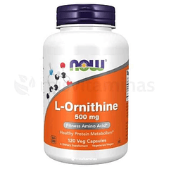 L-Ornithine 500 mg Now Foods  120 Capsulas