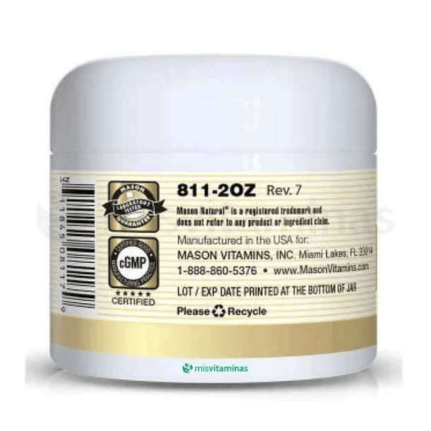 Crema de Colágeno Puro Premium 57 gr Mason Natural 2