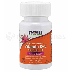 Vitamin D3 10000 IU NOW 120 Softgels