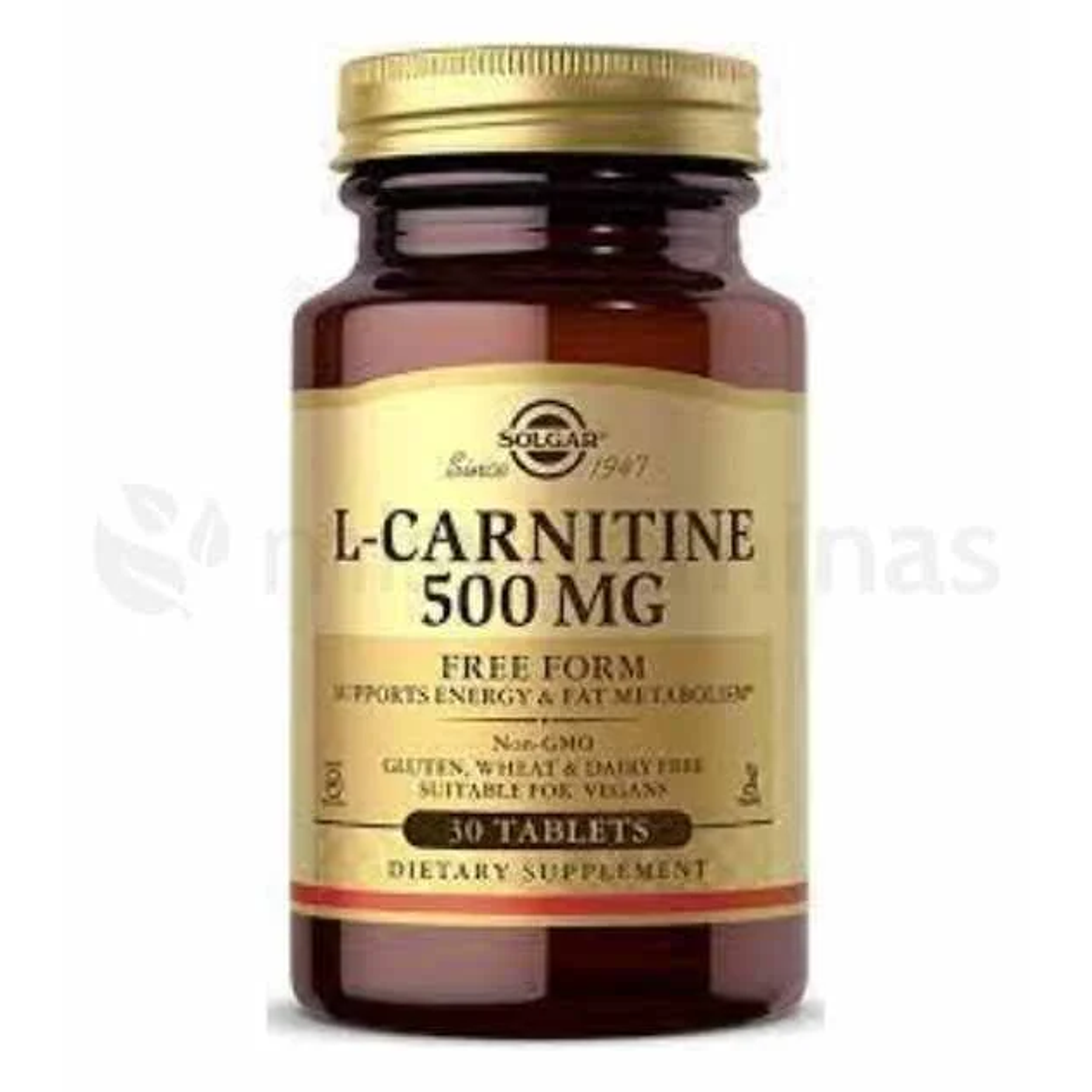 L Carnitina Solgar 500 mg Free Form 