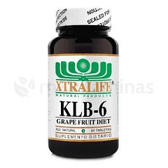 KLB-6 Grape Fruit 60 Tabletas Xtralife