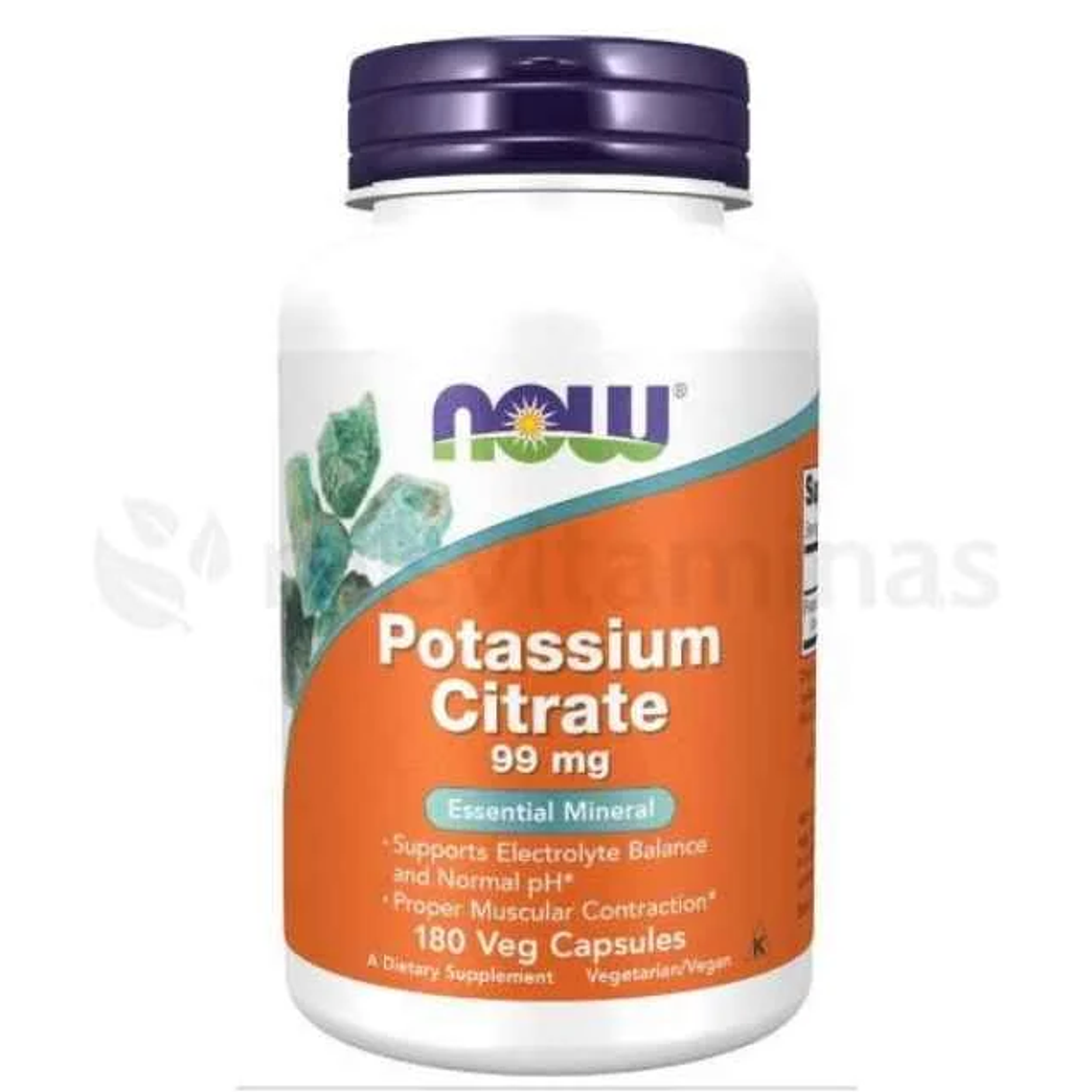 Potassium Citrate 99 mg Now 180 Cápsulas 1