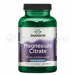 Magnesium Citrate Swanson 225 mg 240 Tabletas