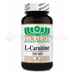 L Carnitina 500 mg 60 Cápsulas Xtralife 