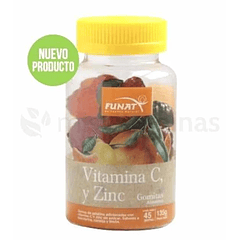 Vitamina C con Zinc en gomas Funat 45 Gomas