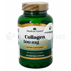 Collagen Plus 500 mg 120 Cápsulas Medical Green 