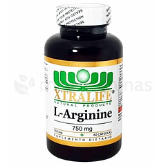 L Arginine 750 mg 60 Cápsulas Xtralife 
