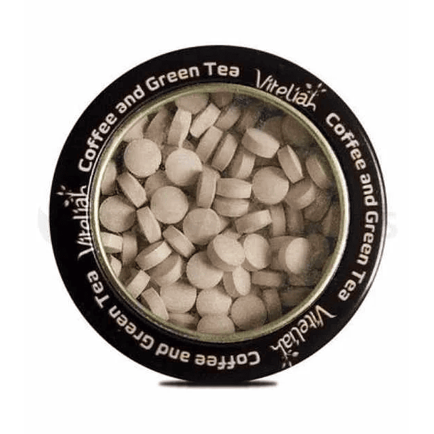 Coffee and Green Tea 150 Pastillas Masticables Vitaliah 1