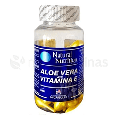 Aloe Vera y Vitamina E Tópico 60 Perlas Natural Nutrition 