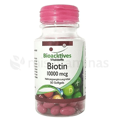 Biotin 10000 mcg Bioacktives 90 Softgels