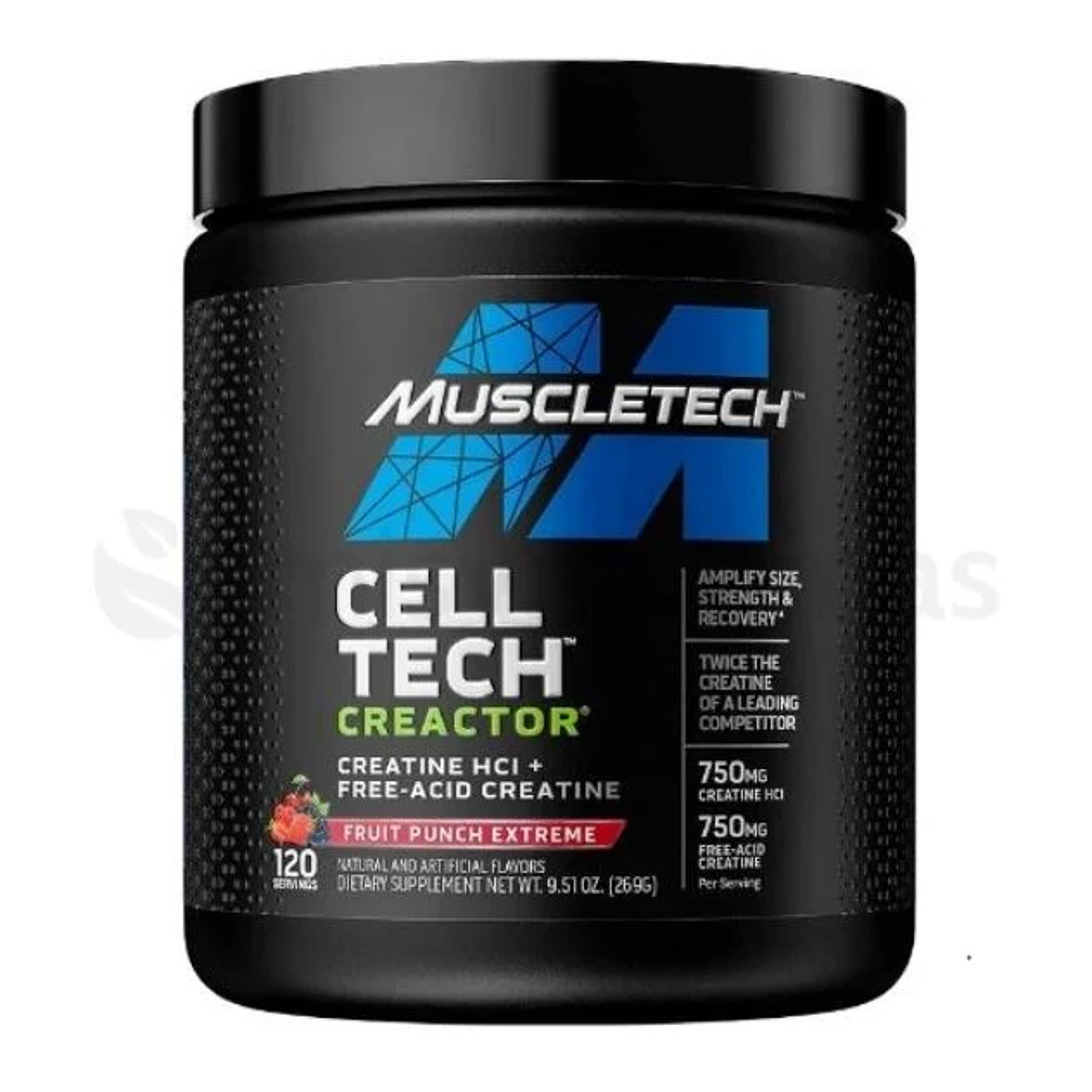 Cell Tech Creactor Muscletech 269 gramos 120 servicios